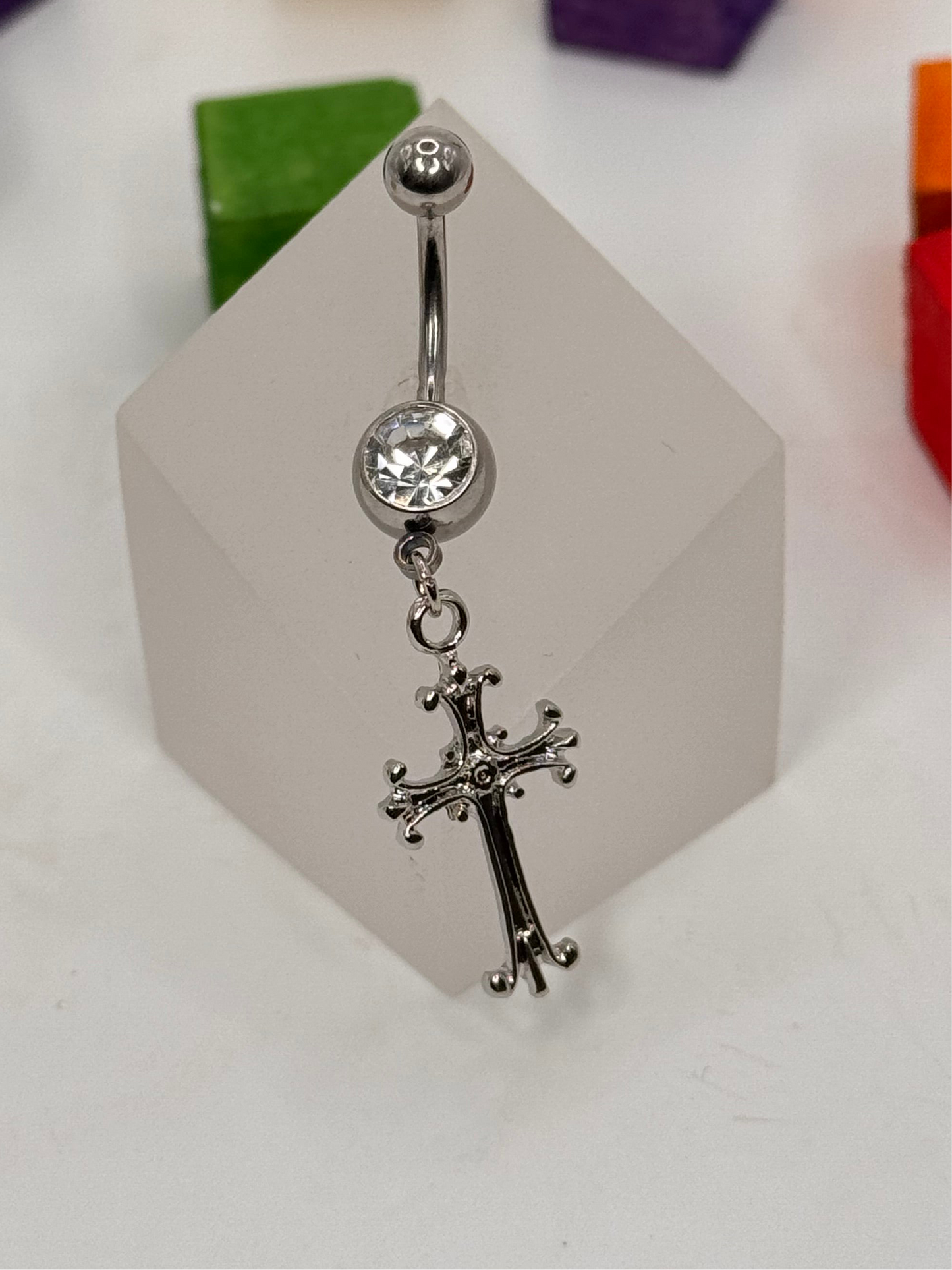 Bijuterie buric cu accesoriu cruce